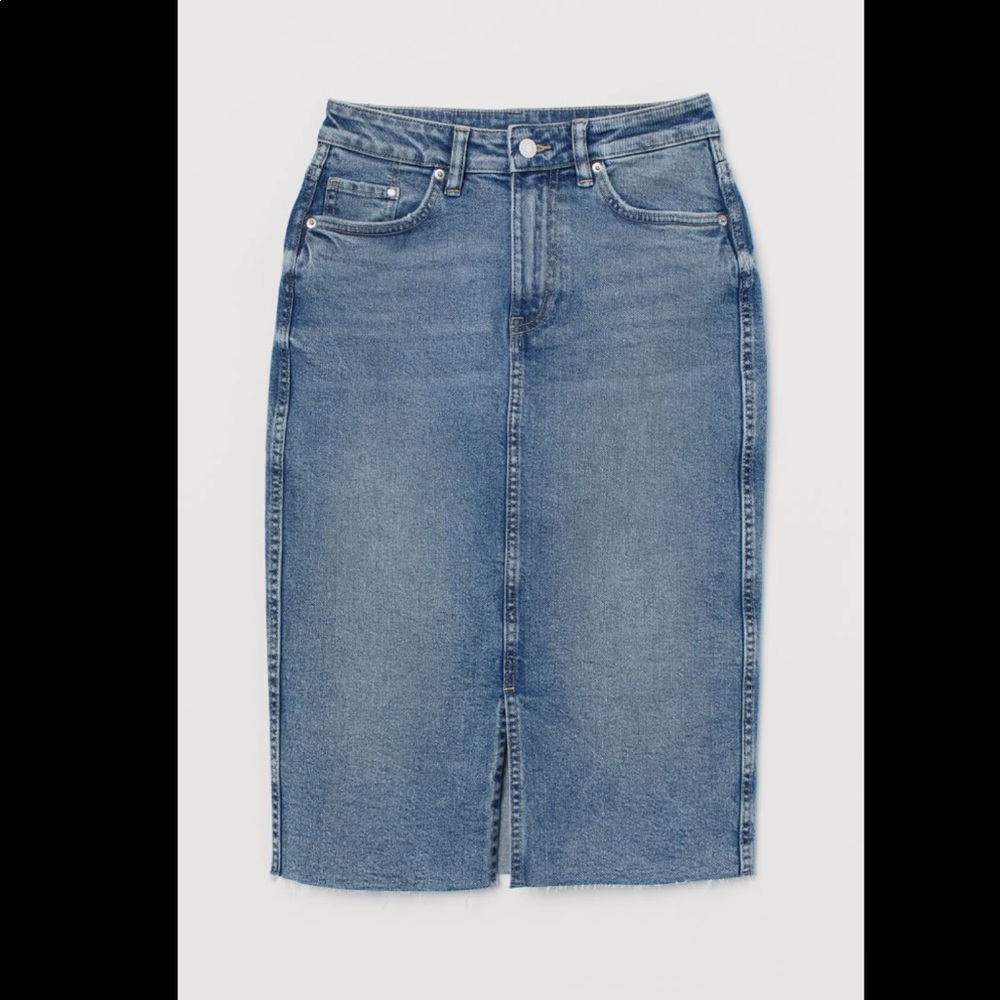 COPY - COPY - COPY - H&M denim skirt for women.